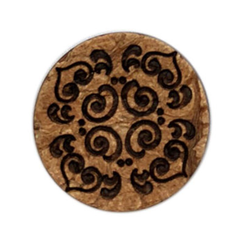 Kokosknapp med mønster