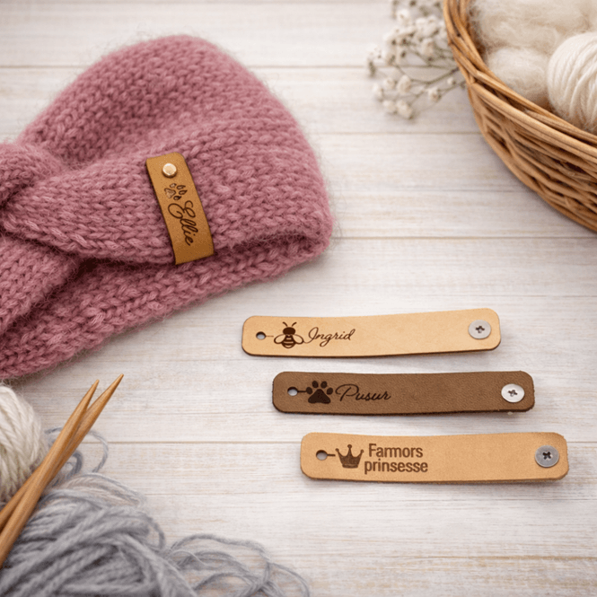 Hovedbilde Liten Skinnlapp med egen tekst