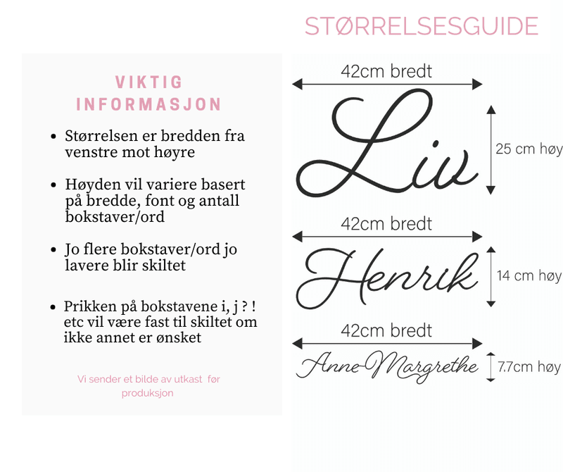 Navneskilt til barnerom