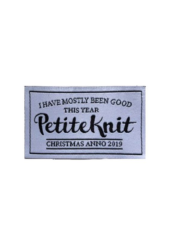 I HAVE MOSTLY BEEN GOOD THIS YEAR BY PETITEKNIT - label