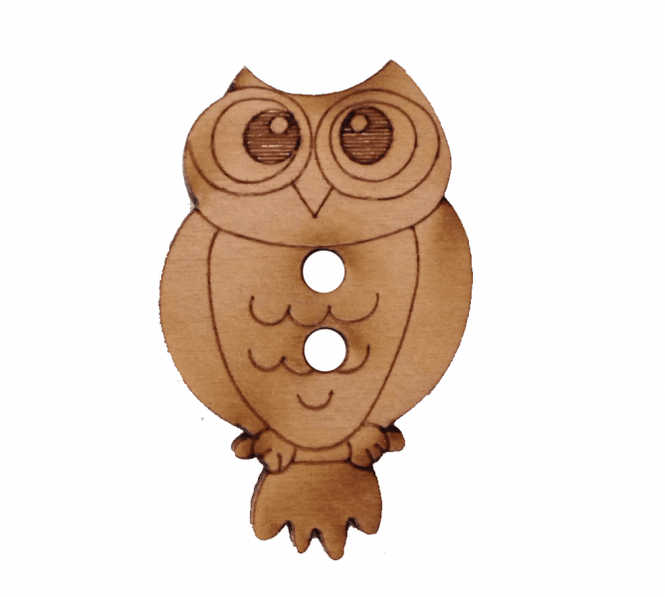 Hovedbilde Treknapp Ugle 28mm