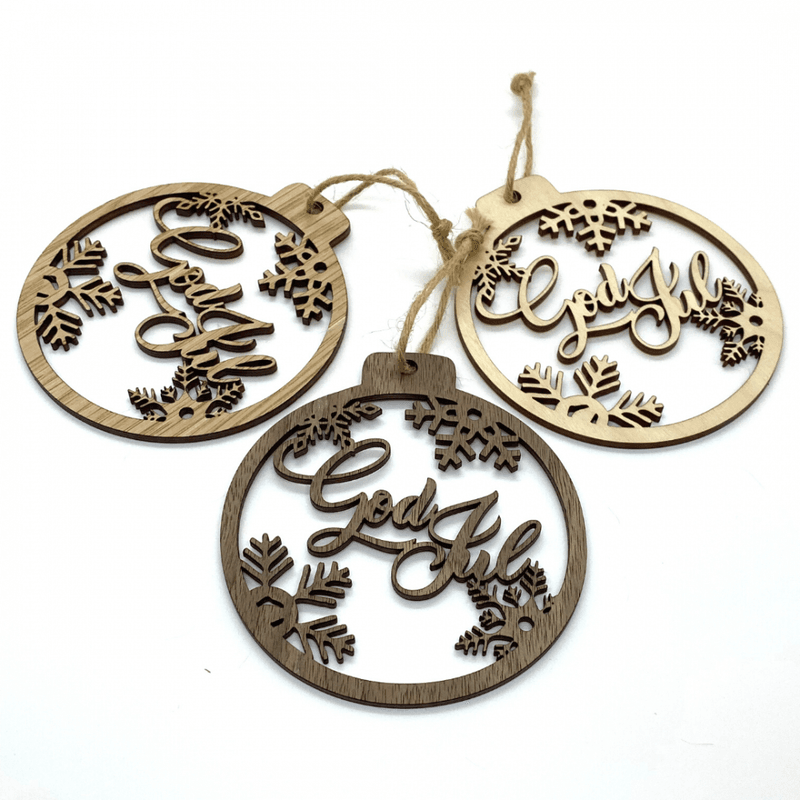 Julekule i tre - God Jul