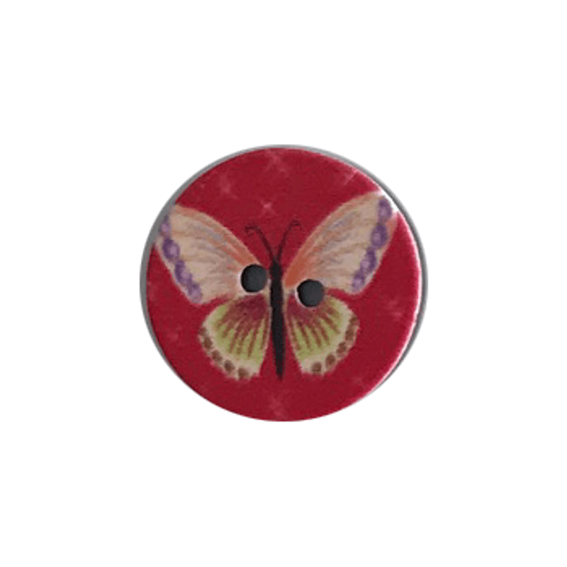 Barneknapp Sommerfugl 15mm