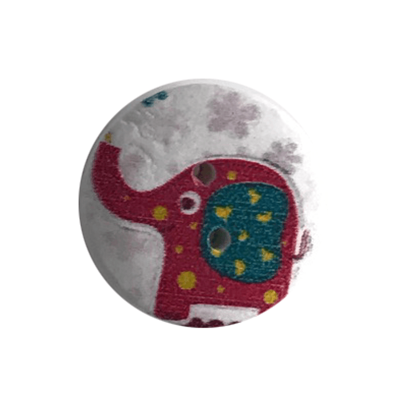 Barneknapp Elefant 20mm